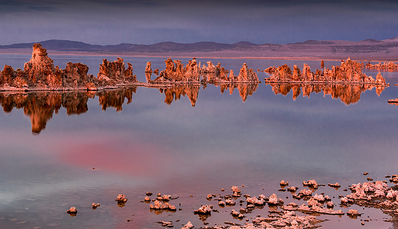 Mirrored Tuffas Mono Lake