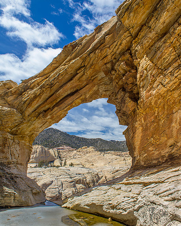 Frozen Tarn Sandstone Arch