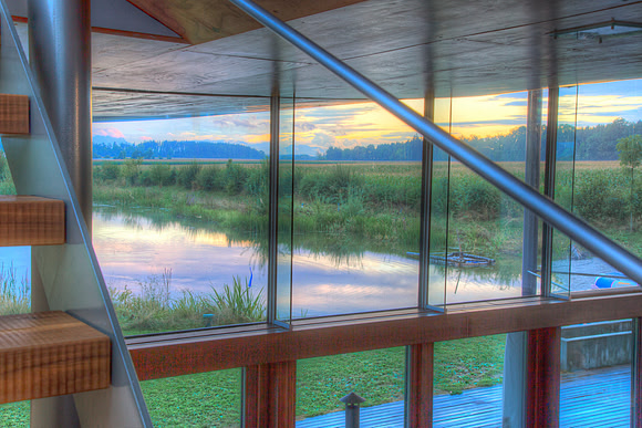 StairScape Sunset Reflections
