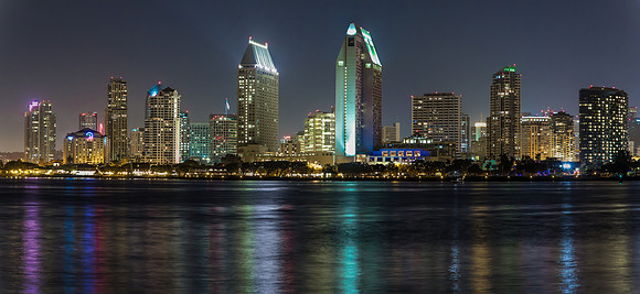 San Diego Skyline Nightscape